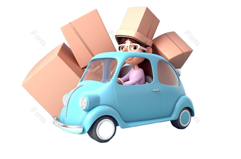 卡通图片,插画元素,女人PNG,可爱风免抠素材